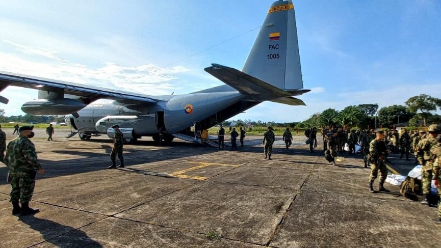 Movilizan 240 militares hacia Arauca