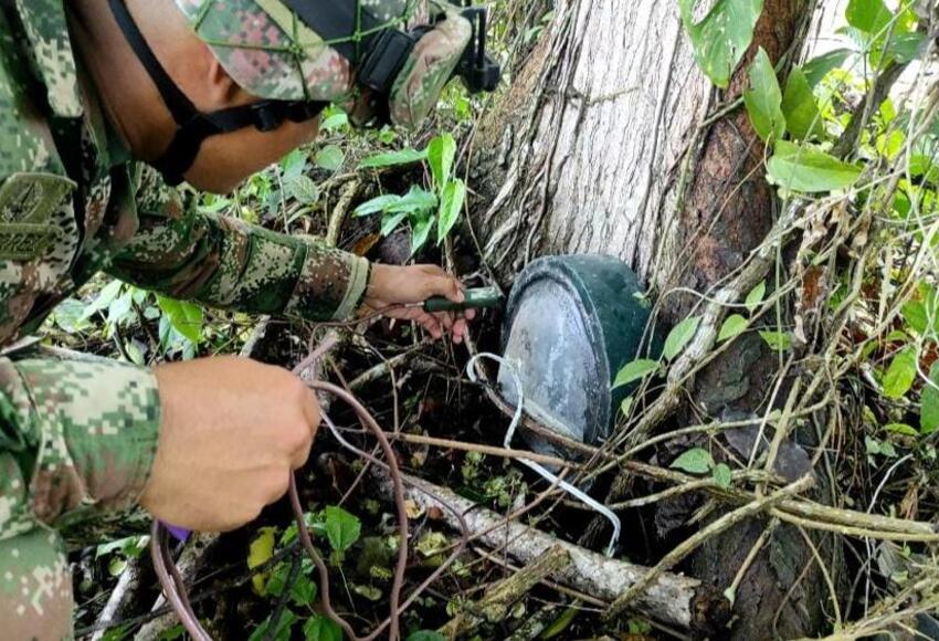 Ejército desactivó explosivo instalado cerca de una escuela rural de Arauca