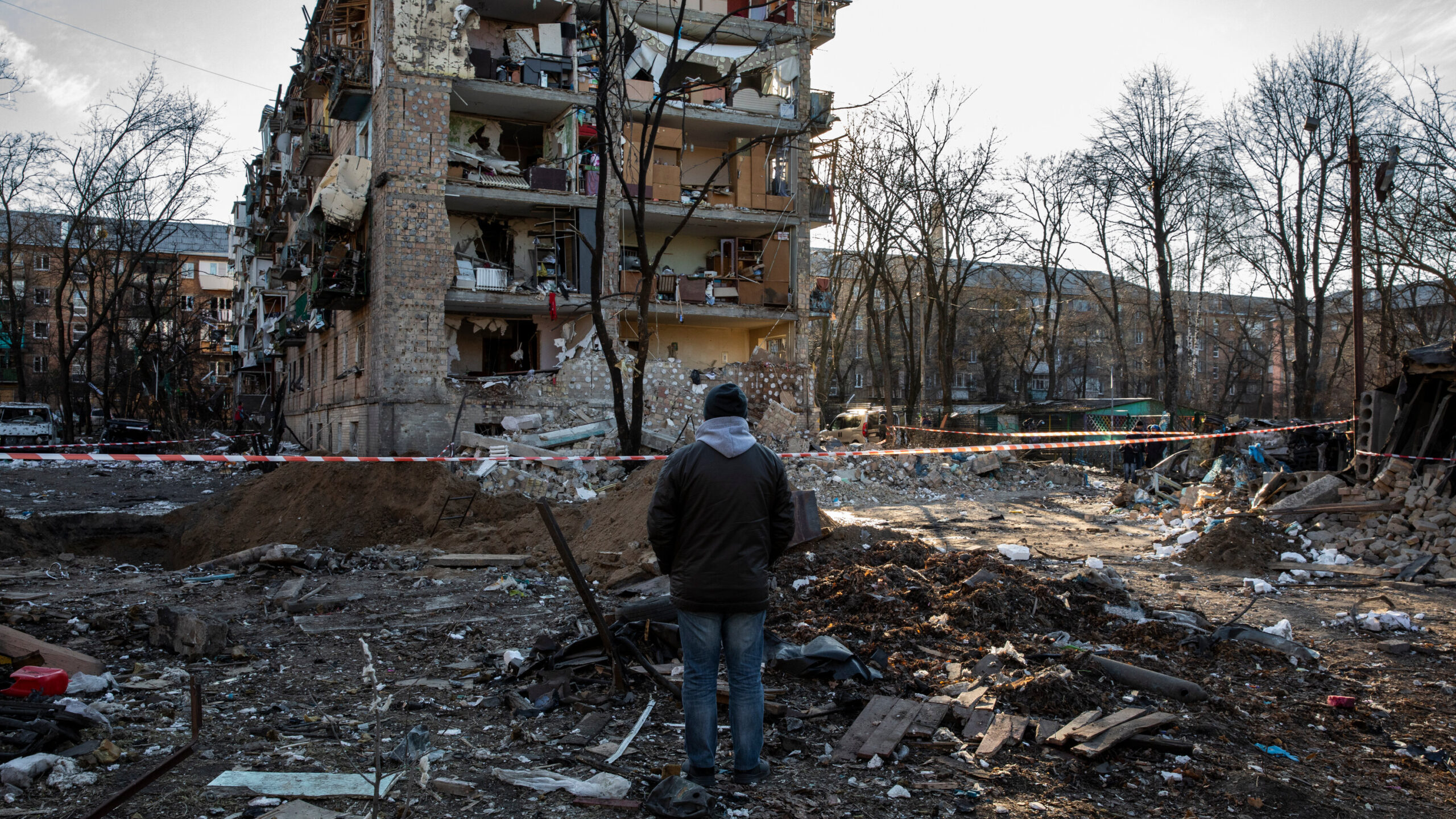 Varias zonas de Kiev quedaron incomunicadas luego de un ataque de las tropas rusas