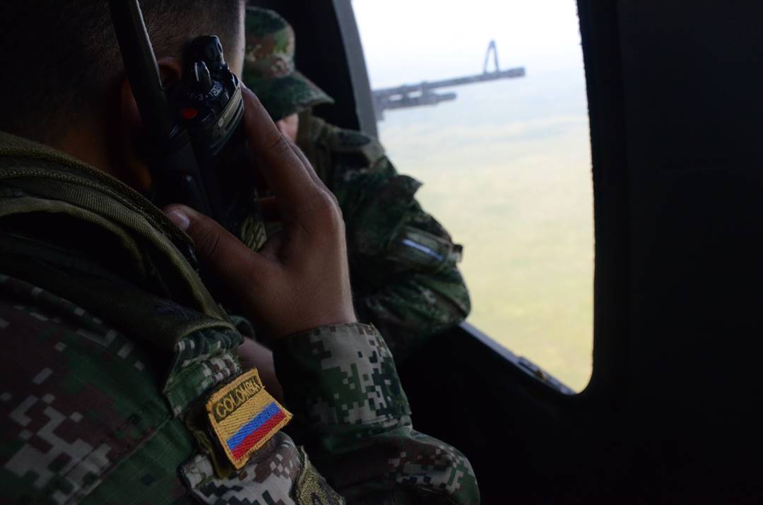 En Arauca se cayó una ametralladora M-60 de un helicóptero del Ejército