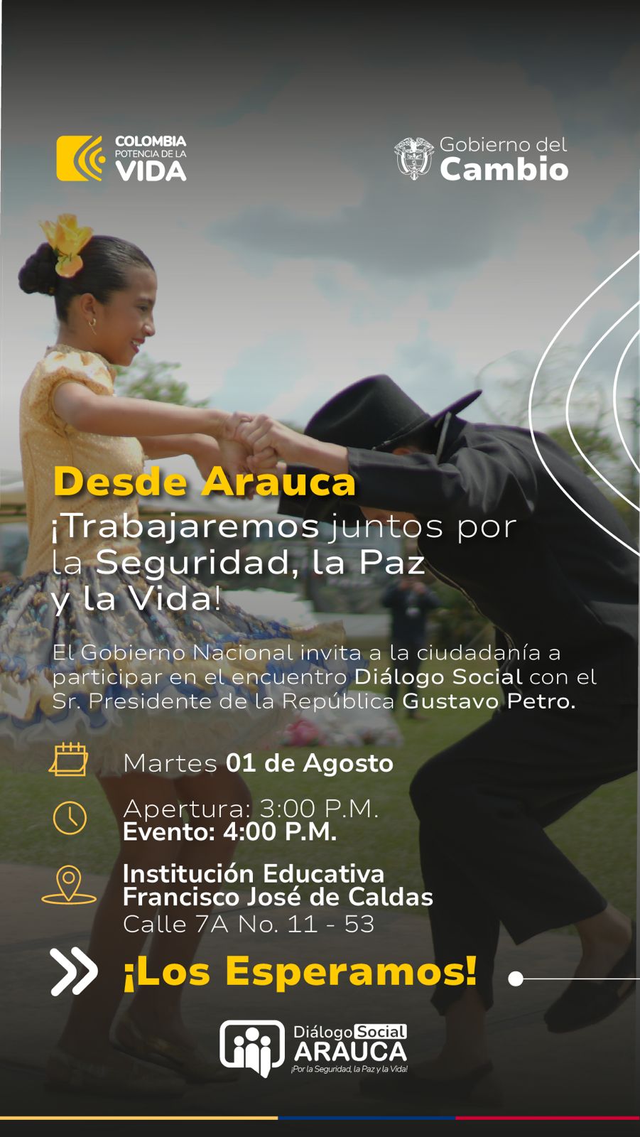 El presidente Petro estará este martes en Arauca