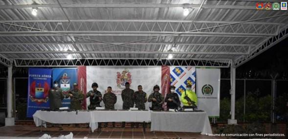 A la cárcel cuatro presuntos integrantes de las Disidencias de las Farc capturados en zona rural de Puerto Rondon