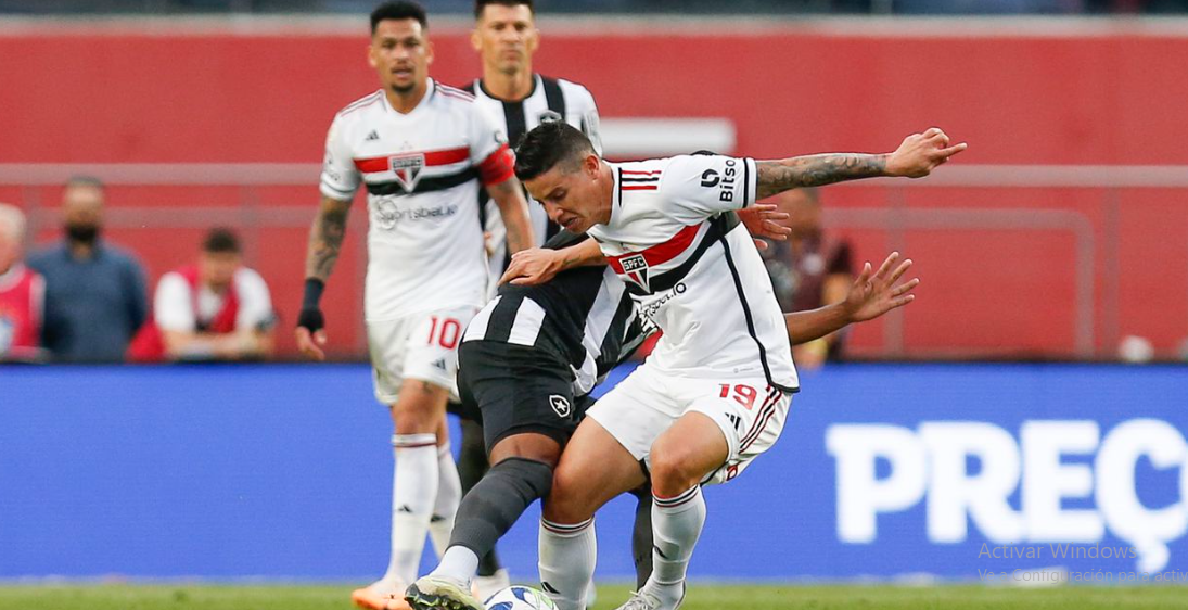 James Rodríguez deslumbra en su primer partido como titular: así le fue en el Sao Paulo vs. Botafogo