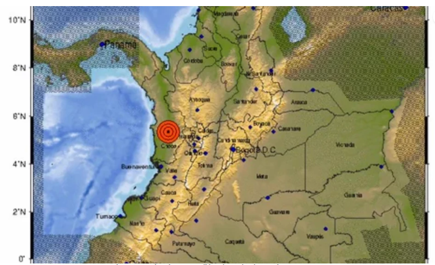 Sismo en Chocó: temblor de 4.4 se sintió en la noche de este jueves