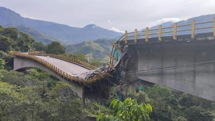 Vía alterna al Llano: se cayó el puente Los Grillos en la transversal Cusiana (Boyacá)