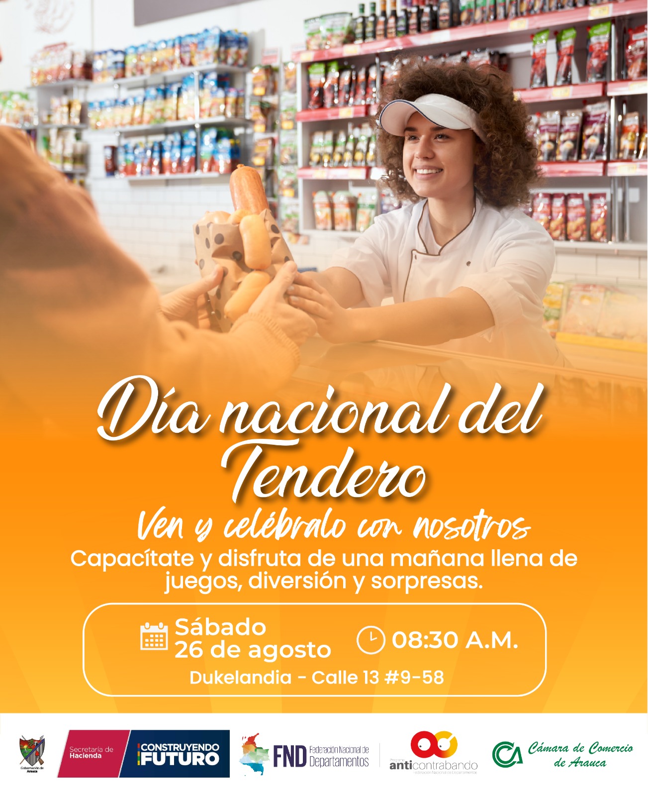 Gobierno departamental y Cámara de Comercio, celebran Día Nacional del Tendero