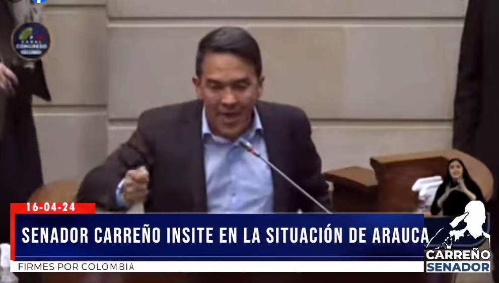 Vicente Carreño pidió al senado sesionar en Arauca