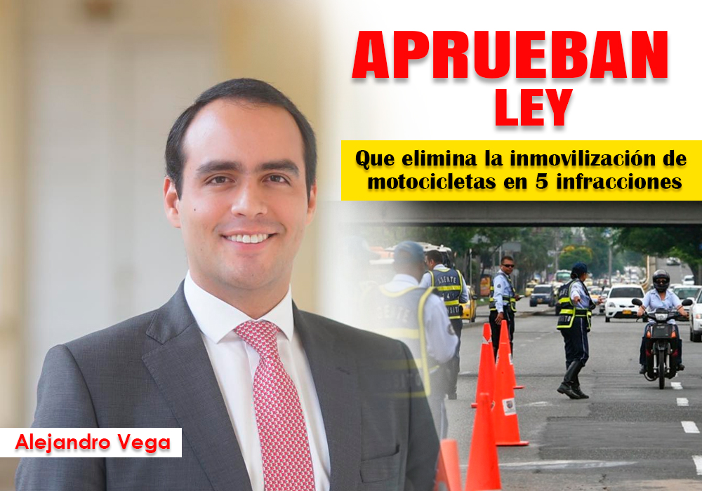 Estas son las infracciones por las que no le podrían inmovilizar la motocicleta gracias a una ley promovida por el senador liberal Alejandro Vega