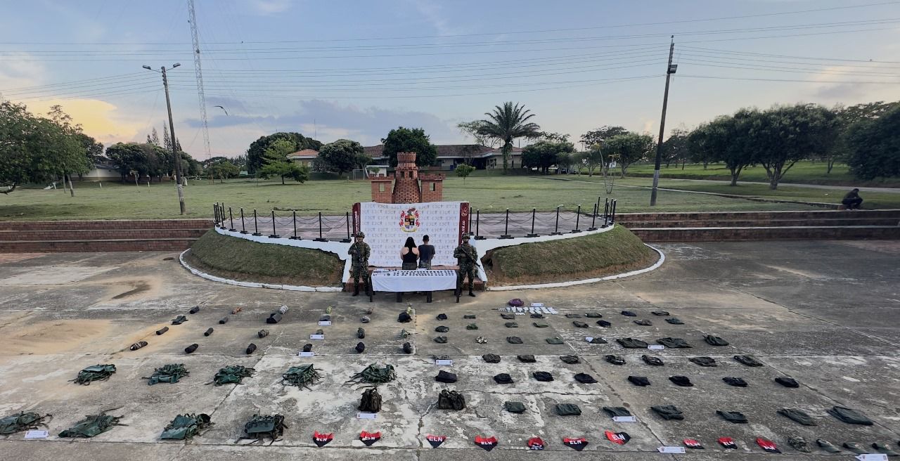 Rescatan en Arauca a dos secuestrados e incauta material de guerra e intendencia del GAO ELN