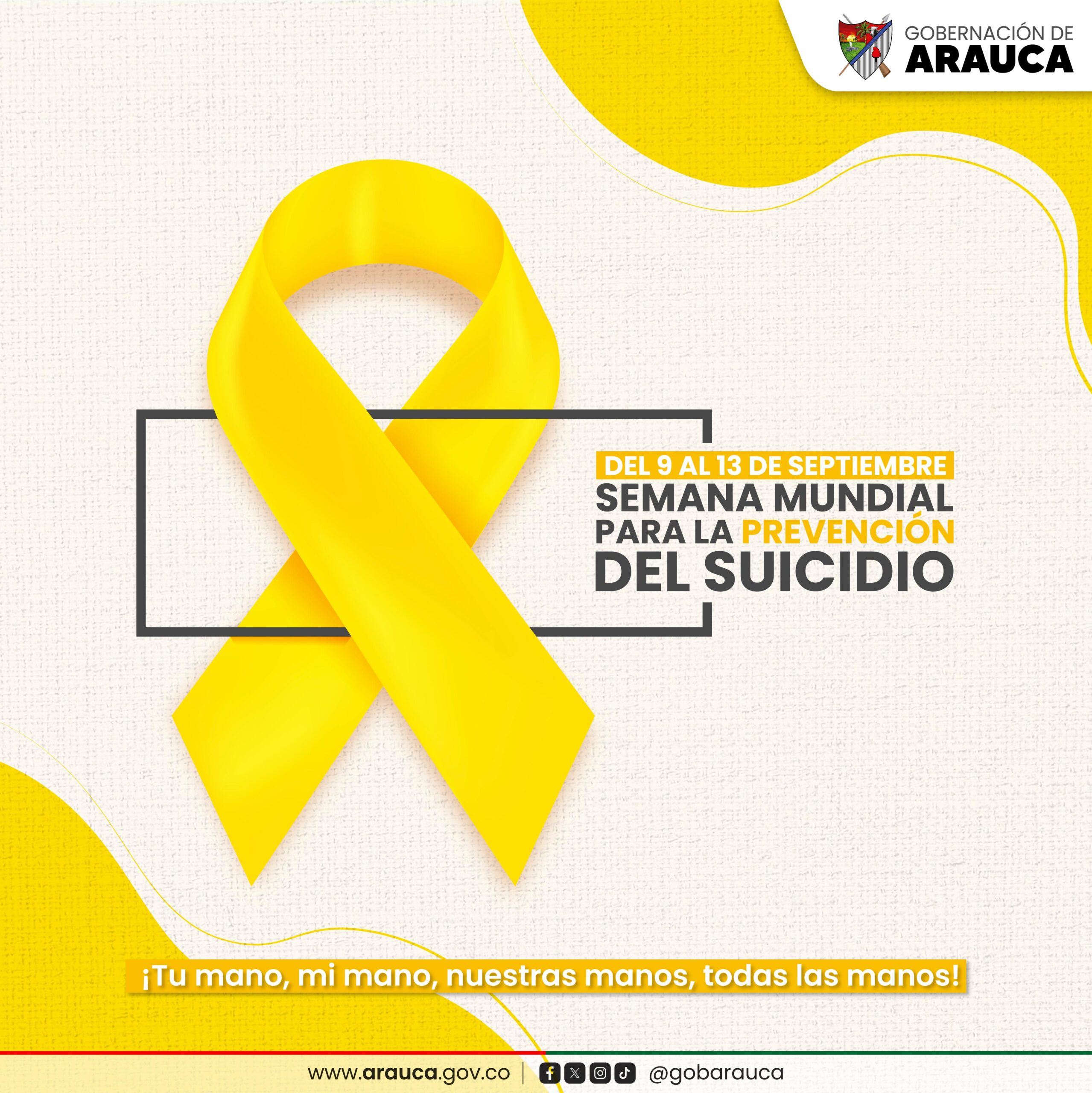 Gobierno Departamental liderará actividades durante la semana de prevención del suicidio