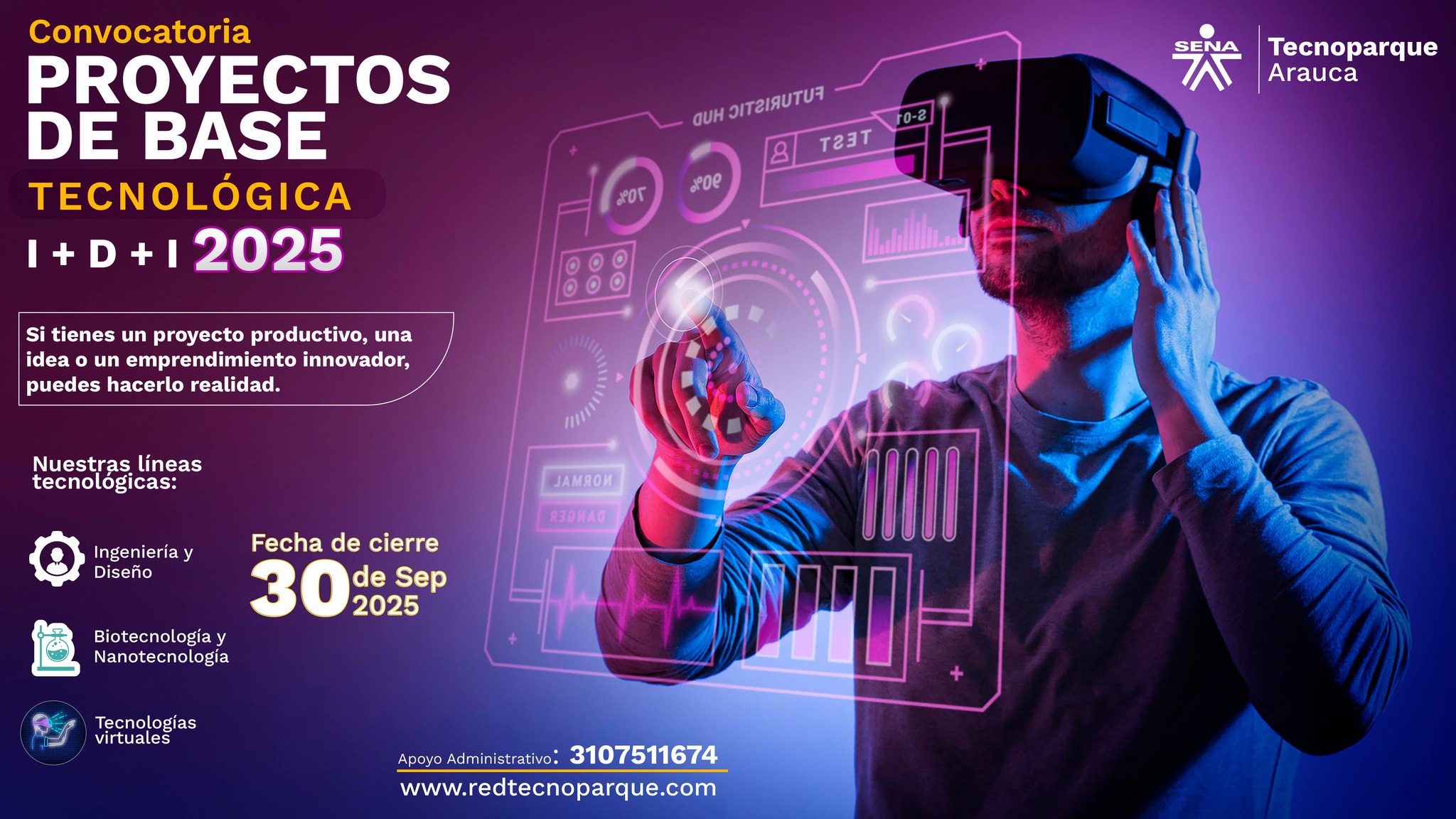 Haz realidad tu idea con Tecnoparque Nodo Arauca