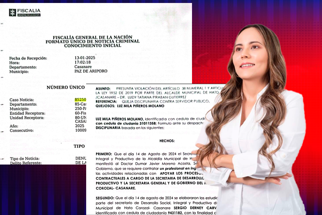 Alcaldesa de Hato Corozal en el ojo del huracán por presuntas irregularidades contractuales Alcaldesa de Hato Corozal en el ojo del huracán por presuntas irregularidades contractuales