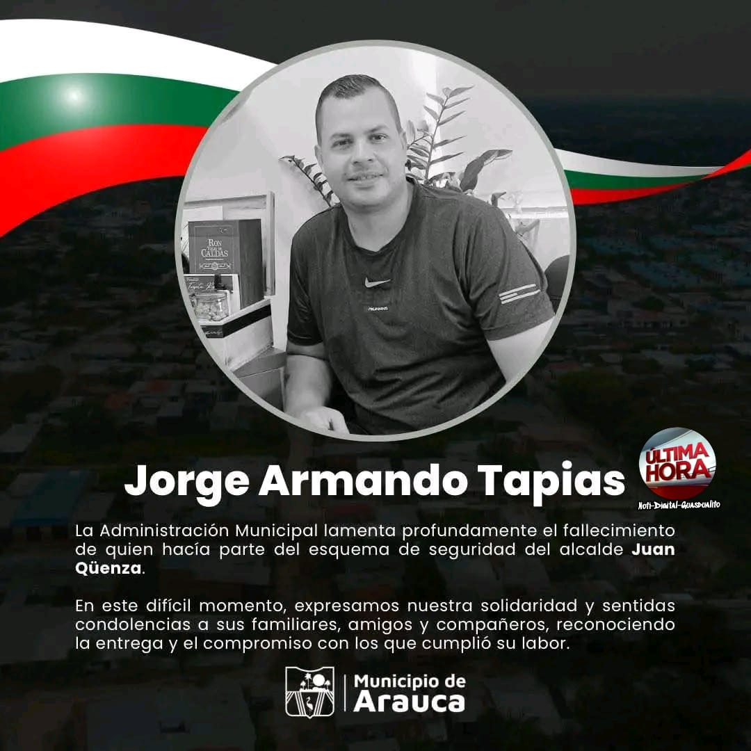 Jefe de seguridad del alcalde de Arauca es asesinado con 23 disparos; ELN sería responsable