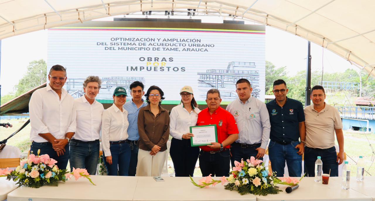 Tame fortalece su sistema de acueducto con proyecto financiado por Obras por Impuestos