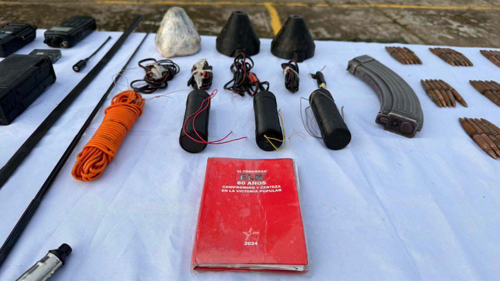 Ejército incauta arsenal del ELN en zona rural de Sácama y frustra posibles acciones terroristas
